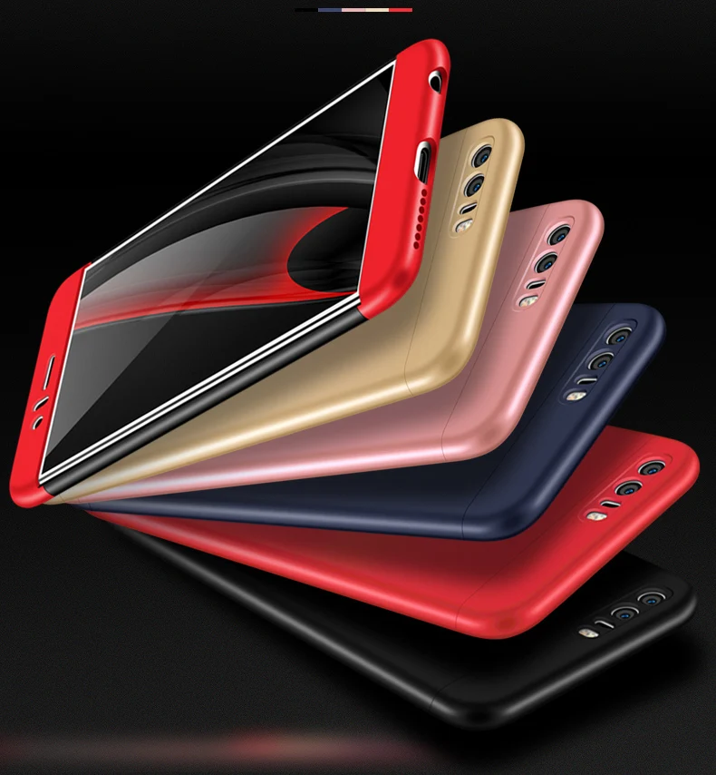 360 Full Body Protection Hard Slim Case Coated Non Slip Matte cover+glass film for Huawei Honor 8 |