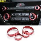 Для Kia Sportage Ql 2017 - 2020 Алюминий переключатель ручки нагреватель климат-Управление кнопки циферблаты AC Кондиционер Обложка кольцо украшения, комплект из 4 предметов