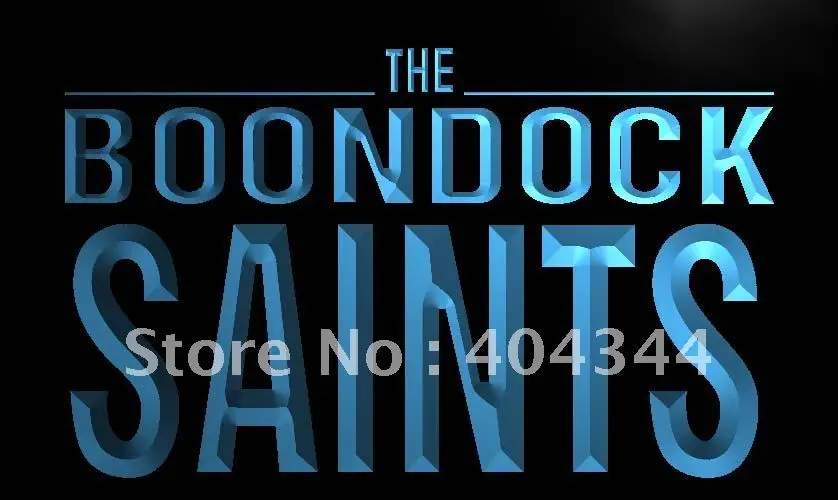 LC178-неоновая светодиодсветодиодный вывеска Boondock в форме святых поделки для