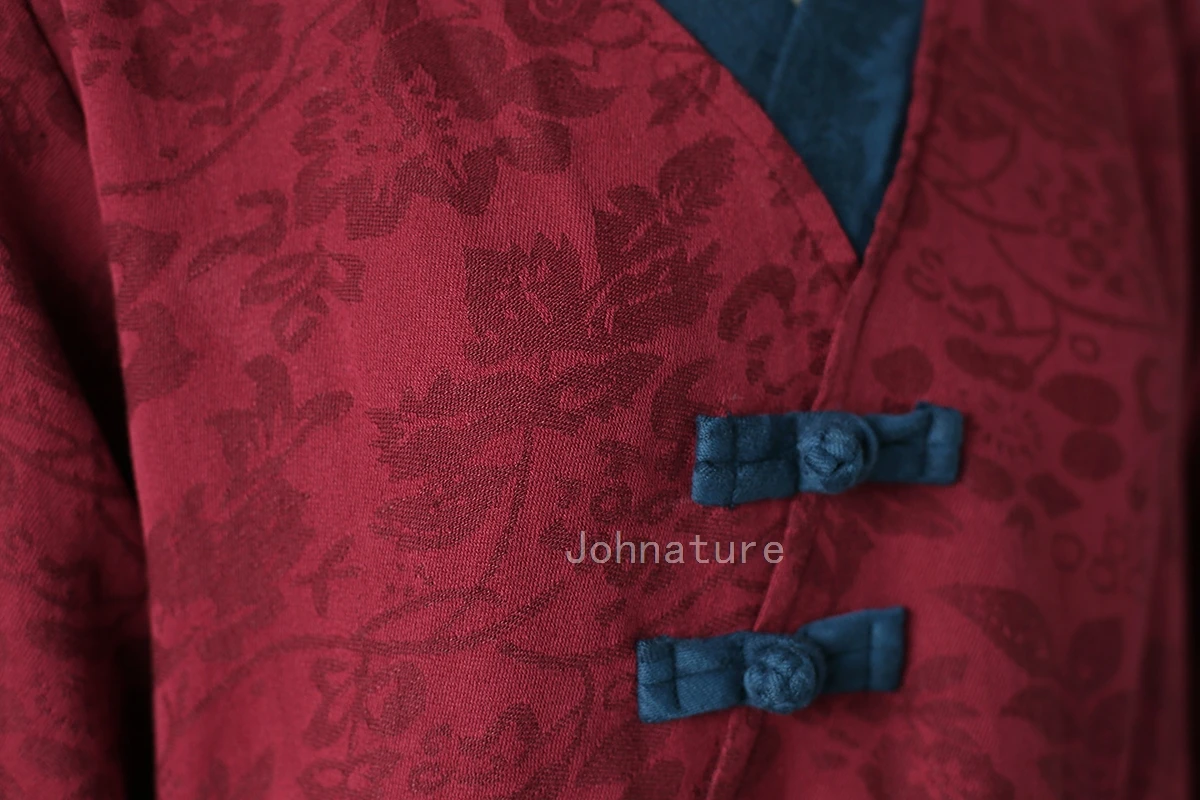 Johnature новые винтажные платья с v-образным вырезом и длинным рукавом с высокой талией весенние женские однотонные свободные макси платья из кусков