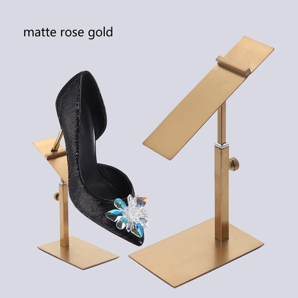 Новая стойка для демонстрации обуви мужчин и женщин держатель из нержавеющей