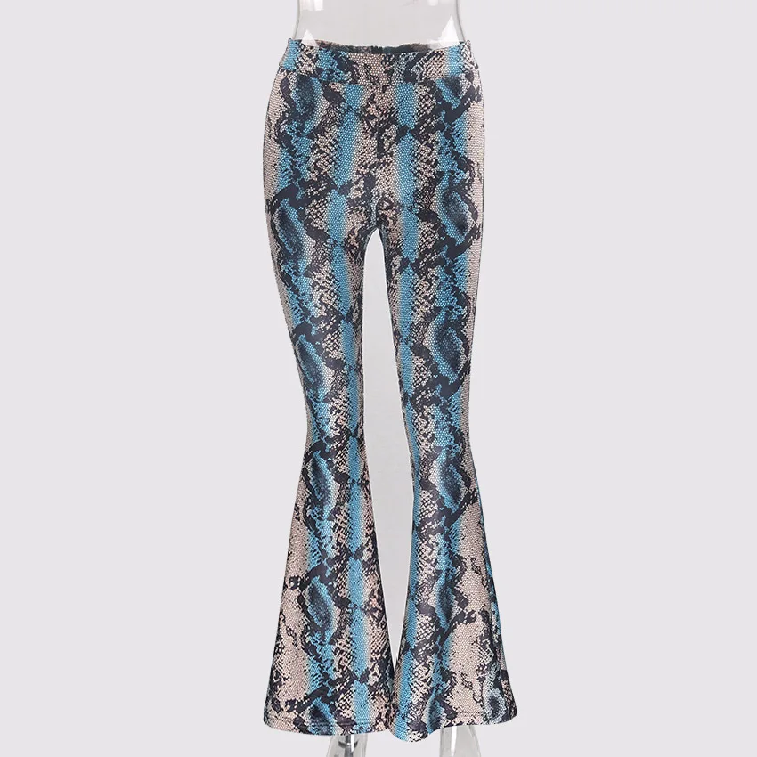 Сексуальная Змея печати Для женщин s комплекты из двух предметов 2018 лето осень