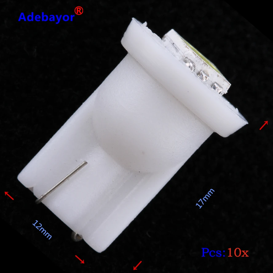 30 шт./лот T10 w5w 168 194 5050 1 SMD Светодиодная лампа с клиновидным цоколем для чтения