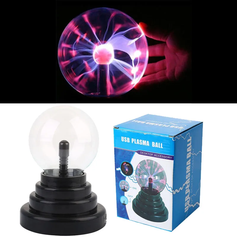 Ночник 5 В праздничные огни электростатический светильник с молнией внутри