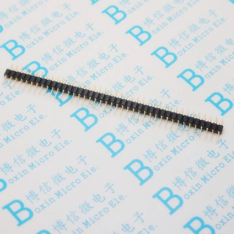 Позолоченный Однорядный круглый кольцевой штырь 2 54 мм 1*40 Pin | Обустройство дома