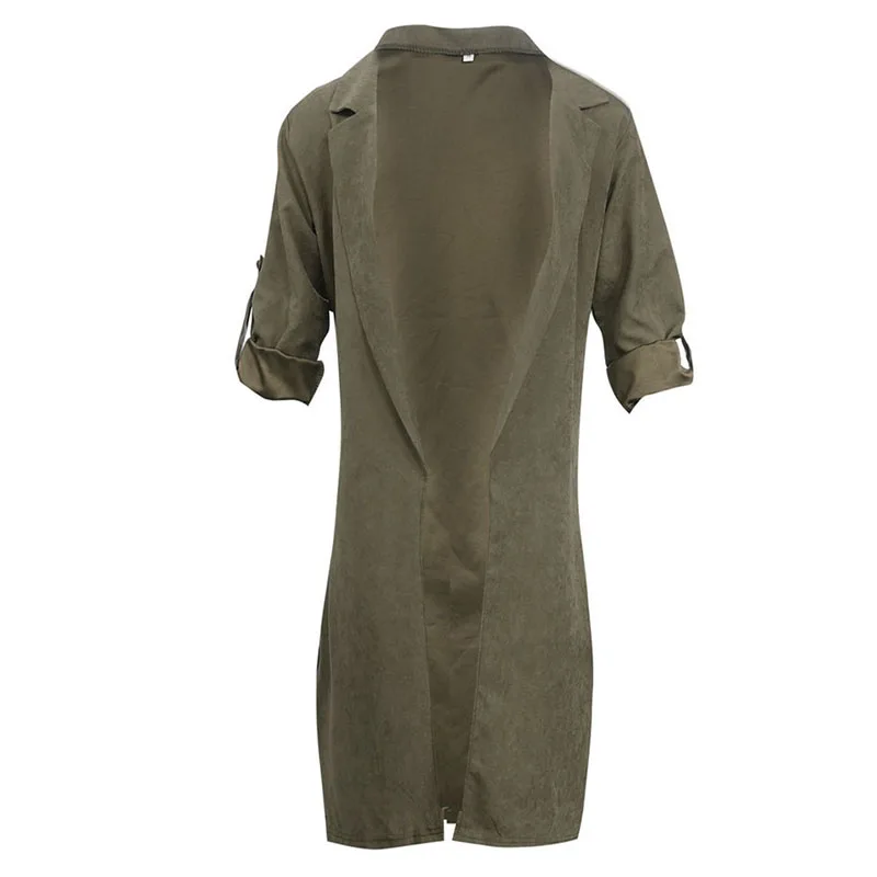 Осень-весна Для женщин Тренч Повседневное Европейский Стиль пальто Женская мода