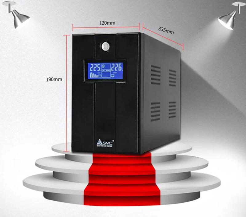 1200VA UPS источник бесперебойного питания SVC сервер USB резервный источник питания 720 Вт Y
