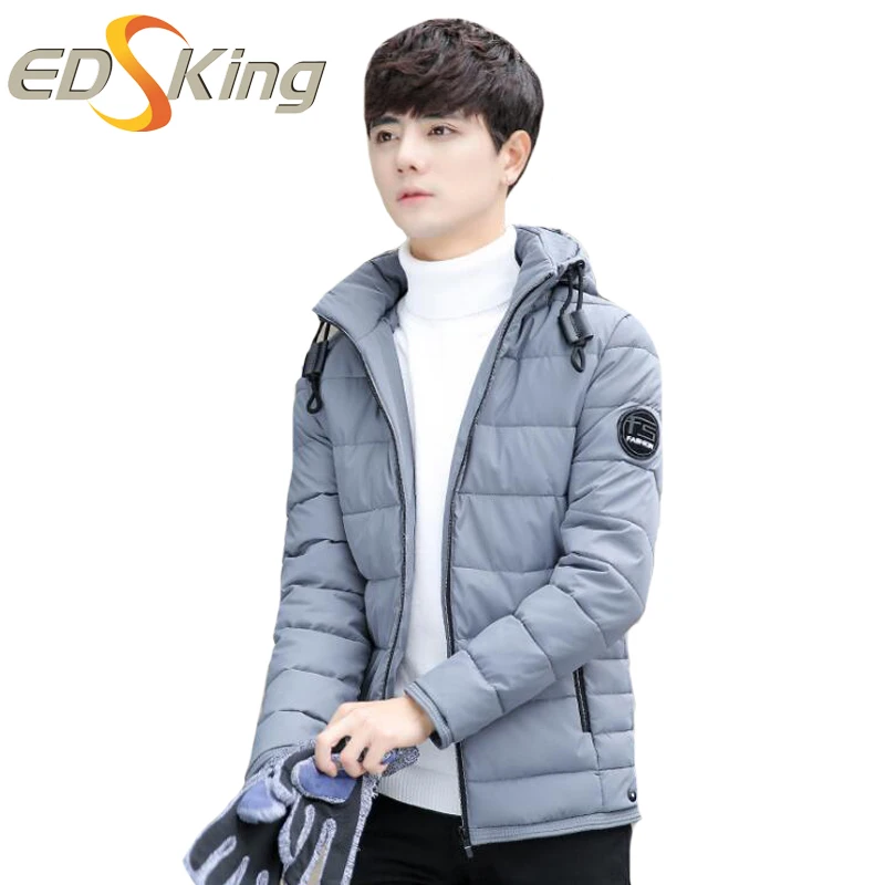 Мужские Подпушка куртка зима 2017 новые тенденции молодых Толстовки Хлопковое