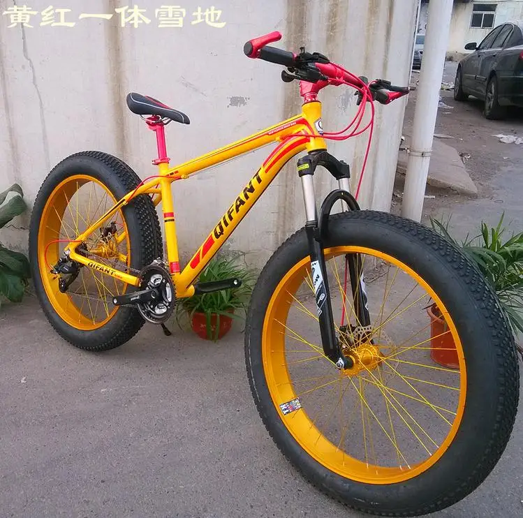Горный велосипед KALOSSE с колесами 26*4 0 дюйма 21/24/27/30 скорости|bicicleta mountain bike|speed