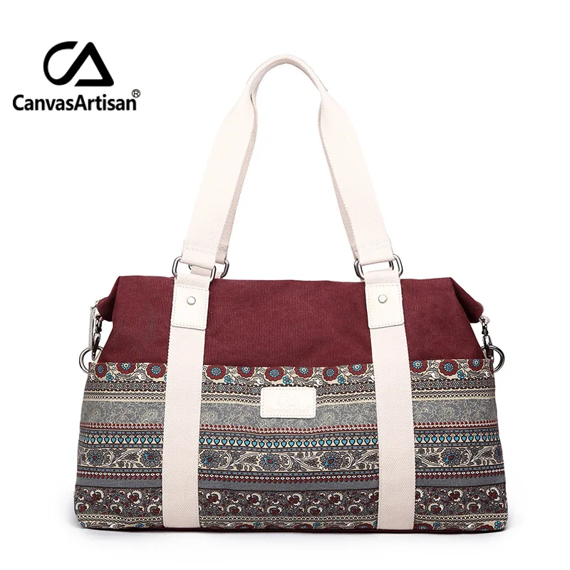 Canvasartisan Женская Vintage Style hangbags Tote Многофункциональный Холщовый мешок путешествия