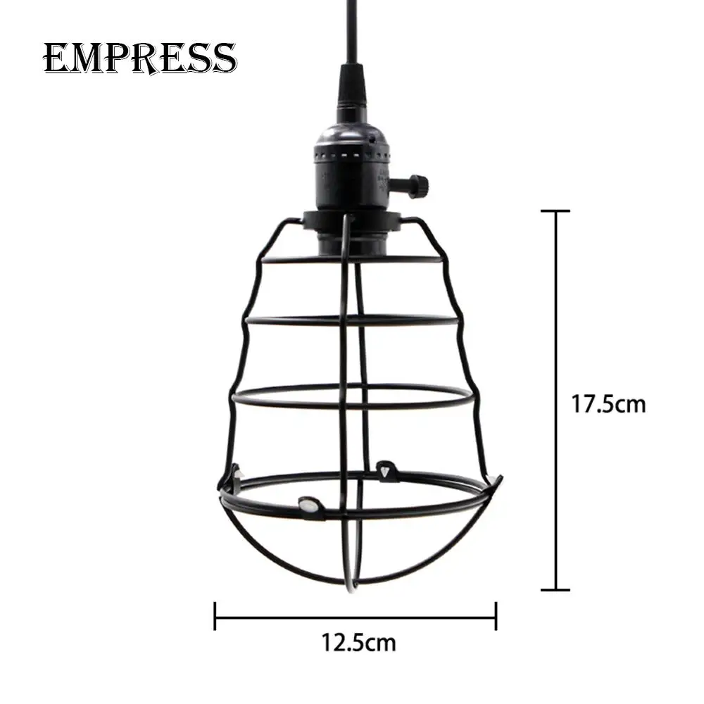 Vintage Pendant Lights E27 Nordic Black Iron Retro Industrial Lamp Restaurant Bar Dining Hanging Light Fixtures Lighting | Лампы и