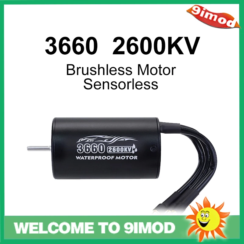 3660 2600KV 3300KV бесщеточный мотор без датчика водонепроницаемый 4 полюсный 3 175 мм для