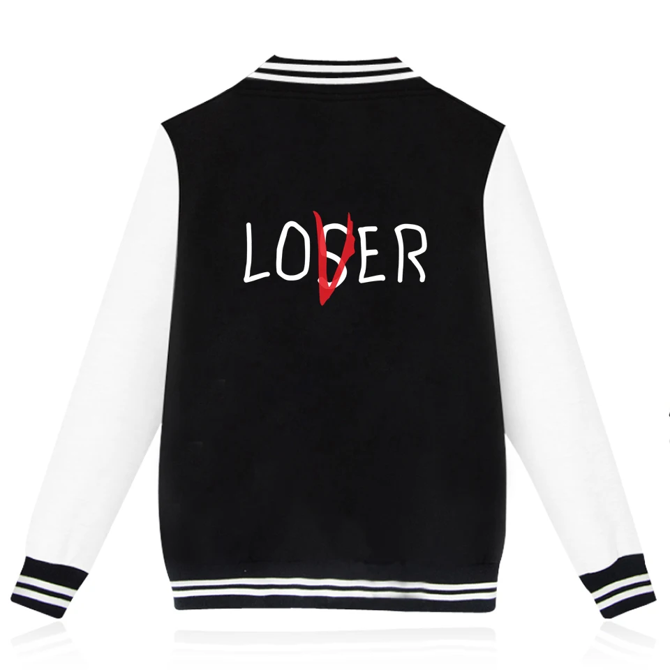 Толстовка с капюшоном из фильма оно проигравшие бейсбольная куртка для мужчин и