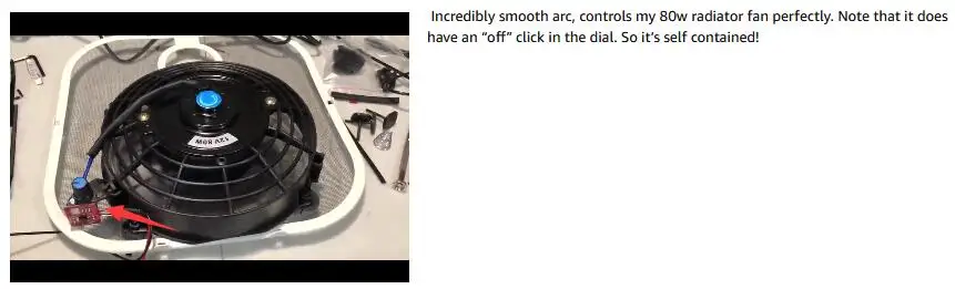 

MARSWALLED DC Motor Voltage PWM Speed Controller LED Dimmer DC3V 6V 12V 24V 35V 5A for LED Strip Light Mini Fan