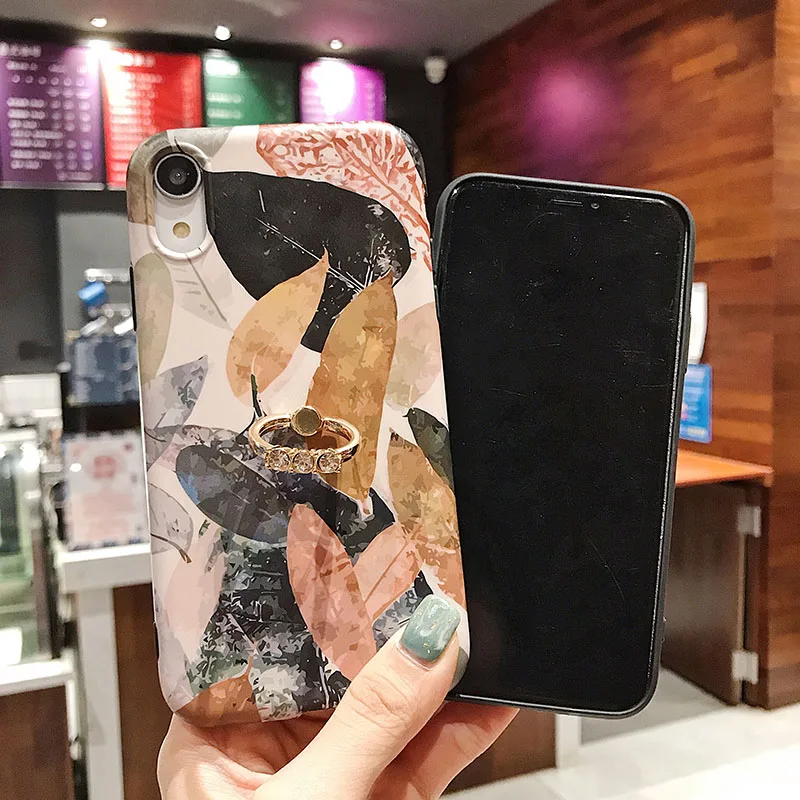 Чехол для телефона с тропическими листьями iPhone 6 6S 7 8 Plus 11 Pro Max X XR XS MAX оболочка