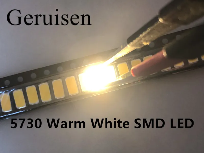 1000 шт. 5730 SMD СВЕТОДИОДНЫЙ переменного тока 50 55 лм светодиодные лампы 0 5 w
