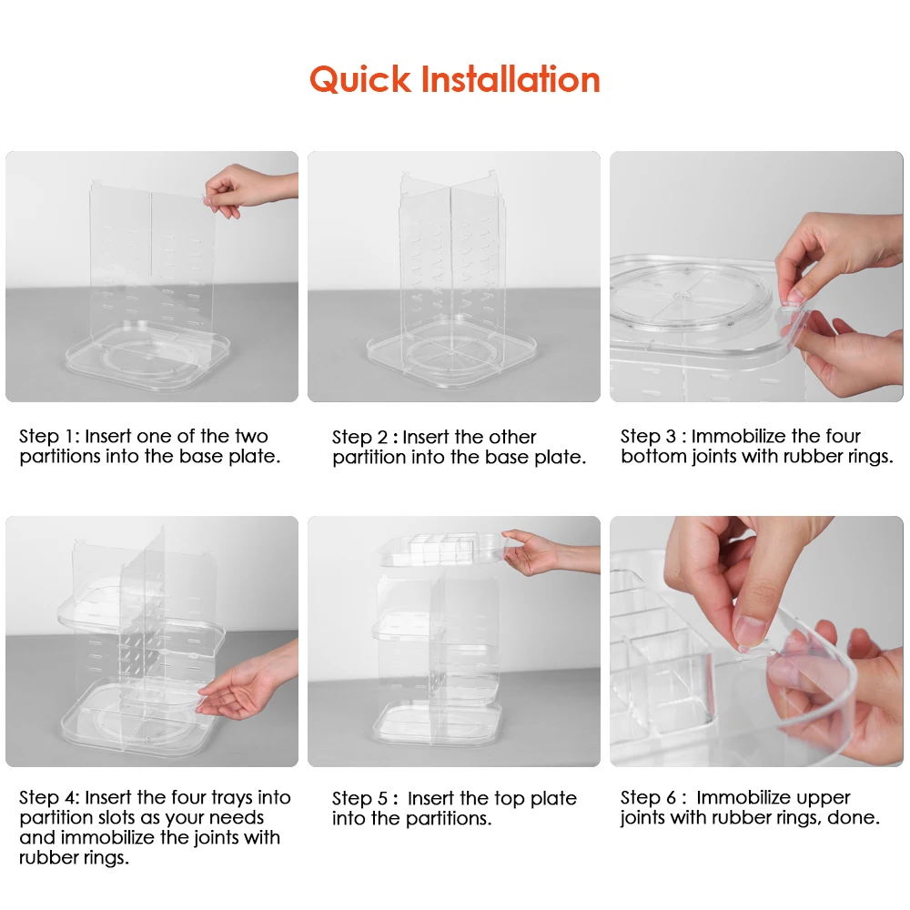 

Excellent Clear Transparent Plastic Organizer for Cosmetics Sensational Stand For Cosmestics Storage Rack
