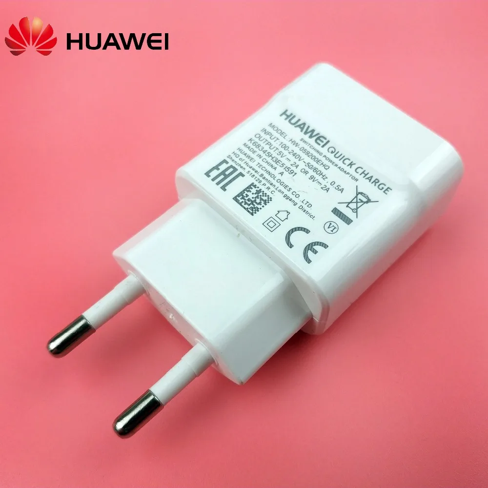 Huawei p20 lite быстрое зарядное устройство Оригинальный 9 v 2a eu qc2.0 Быстрый Настенный