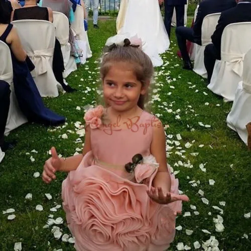 Бальные платья с цветами для первого причастия Платья цветочным узором девочек