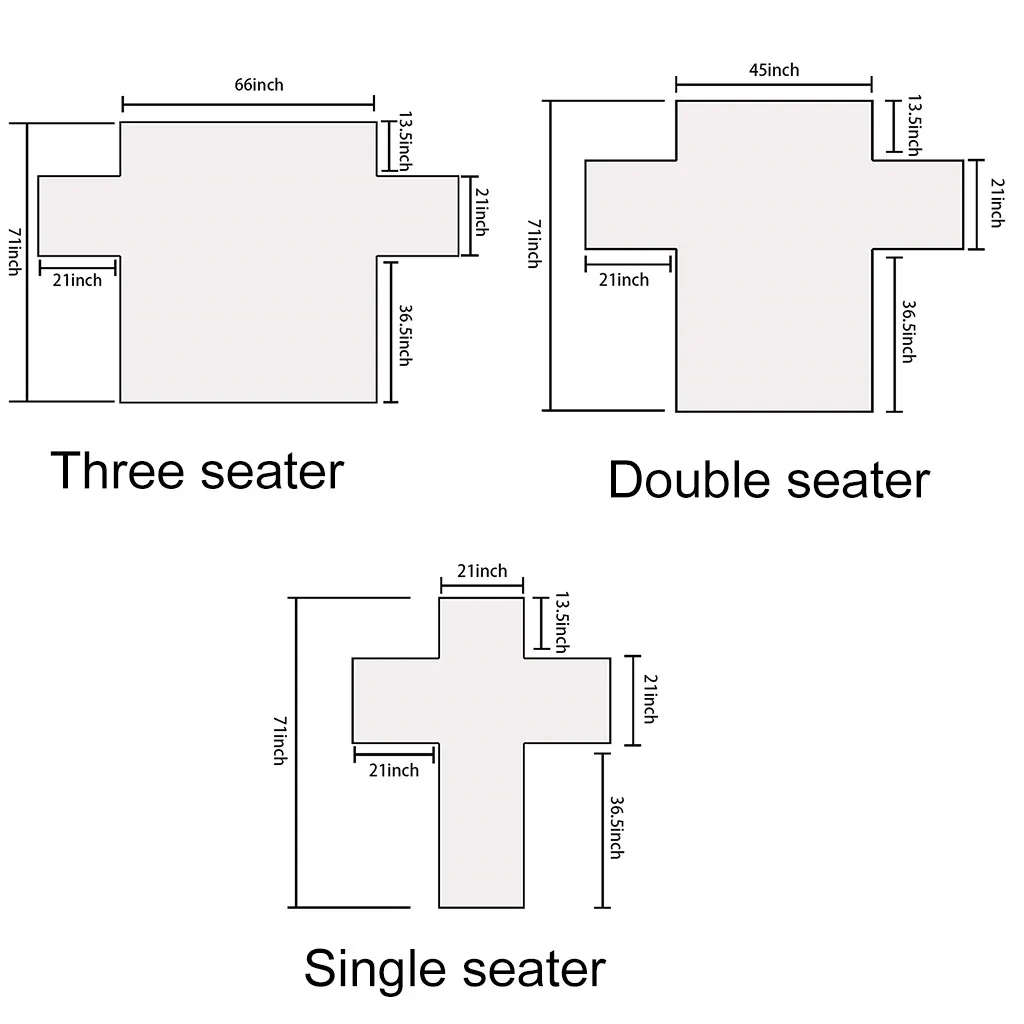Чехол для дивана с таинственным принтом в скандинавском стиле серый
