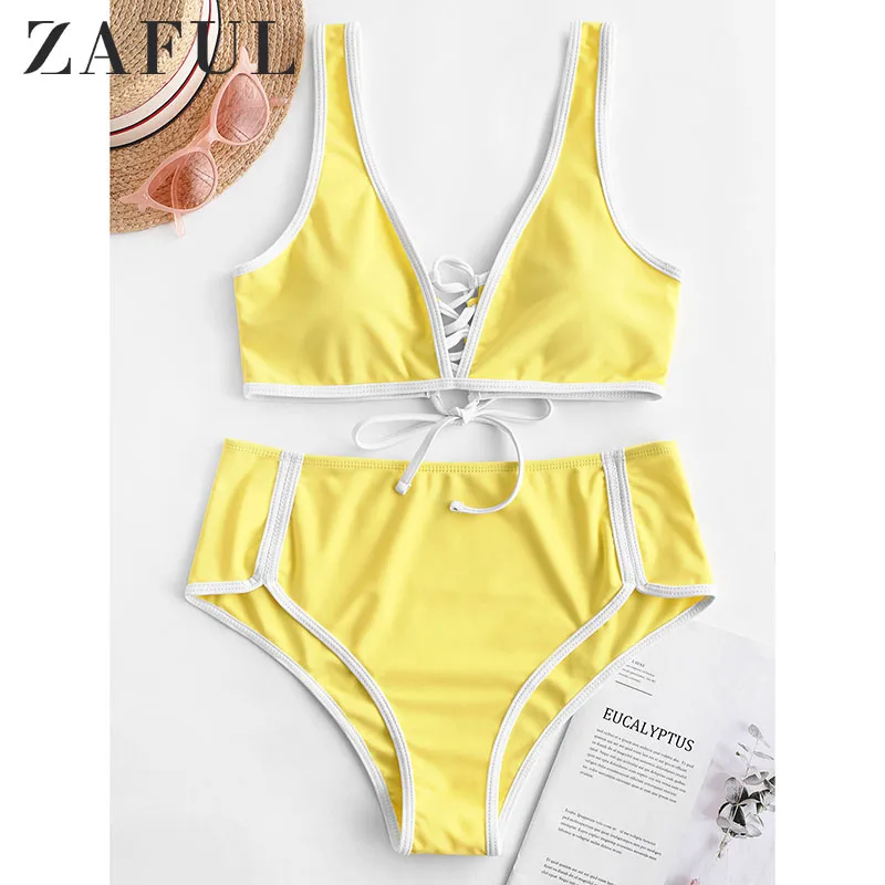 Фото ZAFUL пикантные женские пляжное бикини купальный костюм 2019 женский кружевной ZAFUL пикантные женские пляжное бикини купальный костюм 2019 женский кружевной