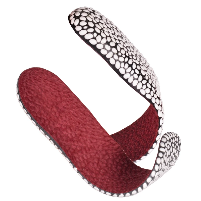 1 PAIR  E-TPE Shock absorption Insole foot massage casual shoes Super Light  Sports insole for Running basketball and football