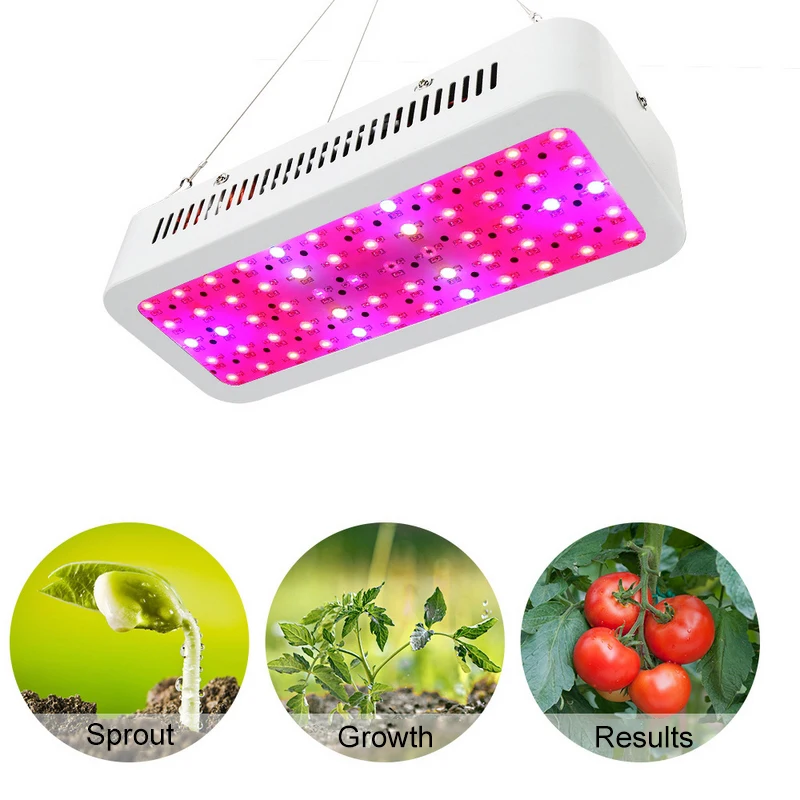 600W Double Chip LED Plant Grow Light Hydroponic Lighting Flower Hydroponic System Full Spectrum  Indoor Garden Greenhouse Plant