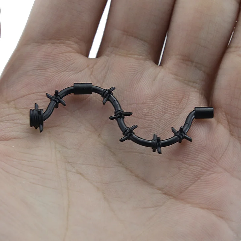 50 шт.. MOC War Battlefield DIY ядовитый ротанг Whip железный забор военный ограждение кирпичи