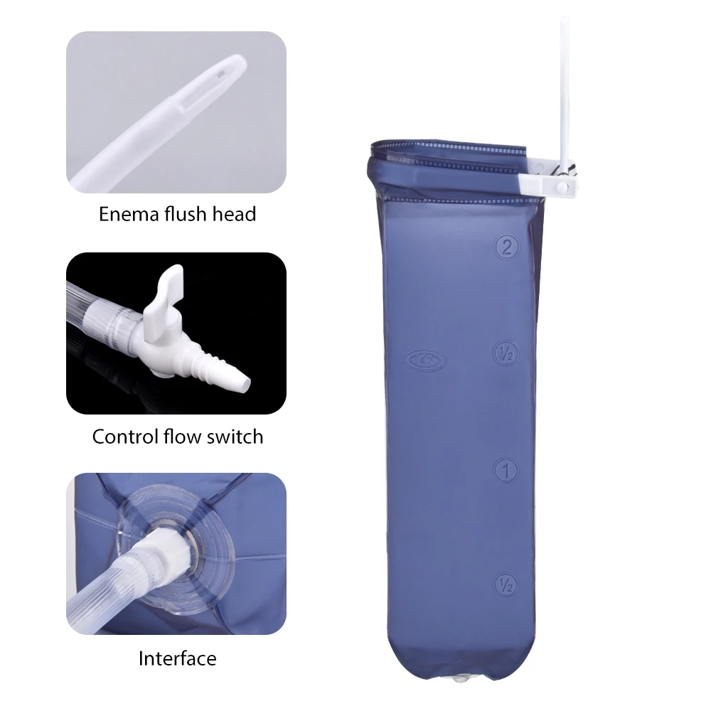 Анальный Душ очиститель FDA клизма шприц лампа клизма насос клизма для анальной чистки комплект клизма насадка для душа сопла вагинальное чистящее устройство