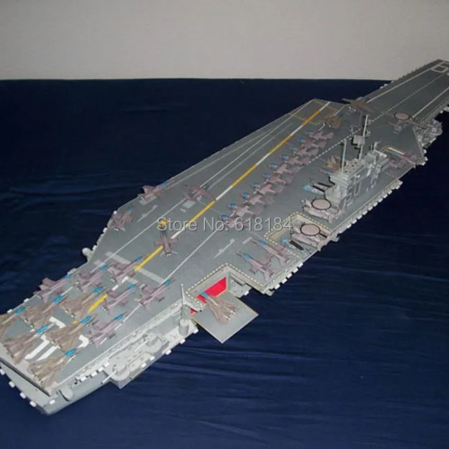 Новый 2016 а3 модели кораблей 1/200 масштаб 1.4 м WW2 сша uss саратога CVA 60 авианосец 3d