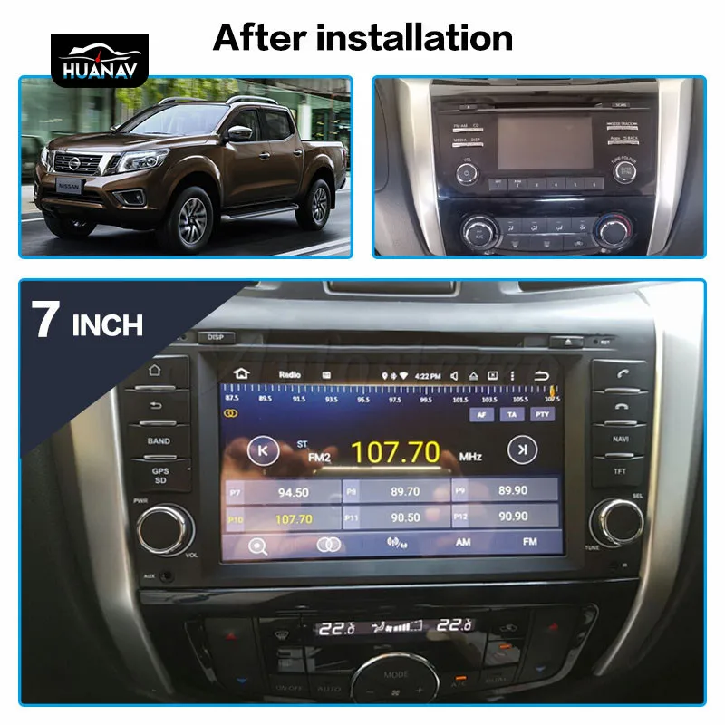 DSP Android 9 Автомобильный DVD плеер для Nissan Navara NP300 2014 + GPS навигация Авто Радио Стерео