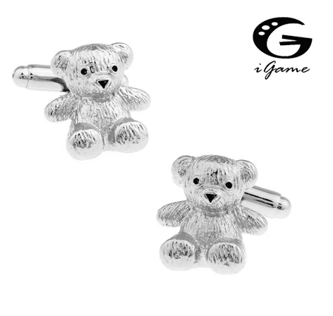 

iGame Bear Cuff Links Lovely Animal Design Quality Brass Material Free Shipping