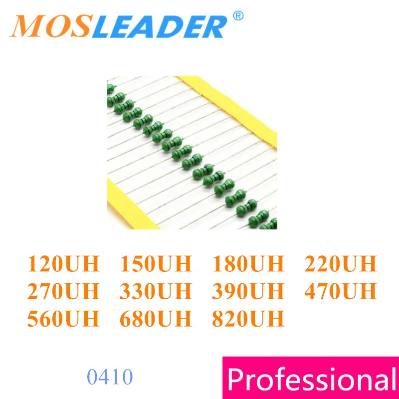 Mosleader 2000 шт. 1/2 Вт 0410 мкГн 560мкгн 680мкгн 820мкгн AL0410 цветные кольцевые индукторы