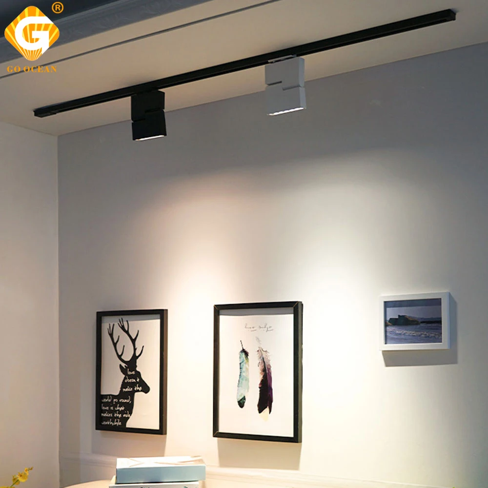 Современный светодиодный трековые светильники 12 Вт прожектор 2 провода 3