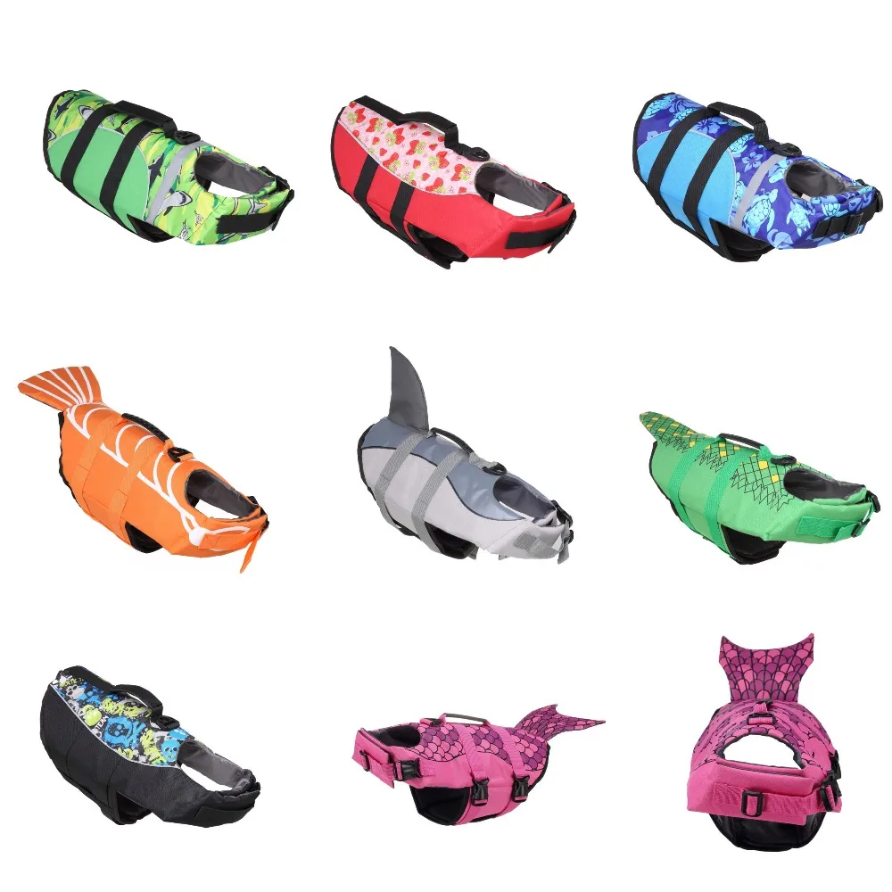 Купальный костюм Русалочки для собак спасательный жилет с ручкой маленьких