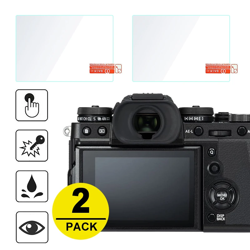 2 x Закаленное стекло для защиты экрана Fujifilm X T3 H1 T2 T1 T100 XF10 T20 X70 T30 X100T X100F|Защита
