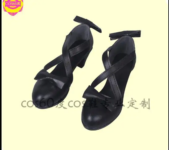 

black cat Dva lolita DVA cosplay shoes Cosplay black shoes custom made