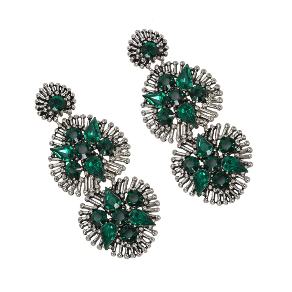 Vedawas Boho Макси Кристалл Висячие серьги для женщин Свадебные подарки ювелирные изделия ручной работы Pendientes xg2722