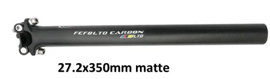 matte FCFB матовые велосипедные Рули из углеродного волокна 3 K, комплекты для горного велосипеда, комплекты для руля, руля для велосипеда, подседельный штырь, углеродные детали - Цвет: matte