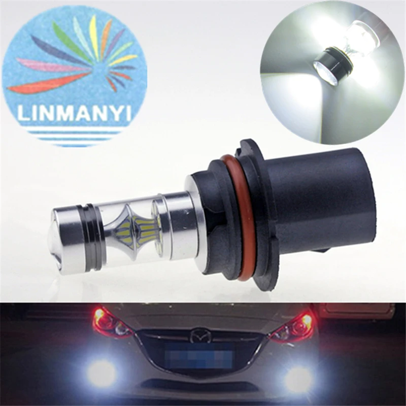 2 шт. 9007 DC 12 В 3030 20SMD 6500K 100 Вт розетка 360 Угол луча СВЕТОДИОДНЫЙ Автомобильный