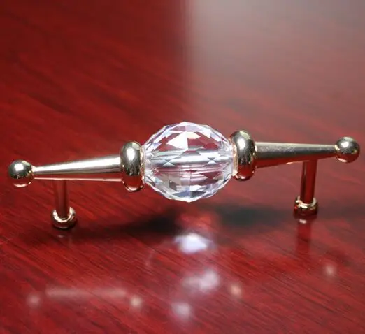 Модная Роскошная стеклянная хрустальная мебель декорированная фурнитура Ручка