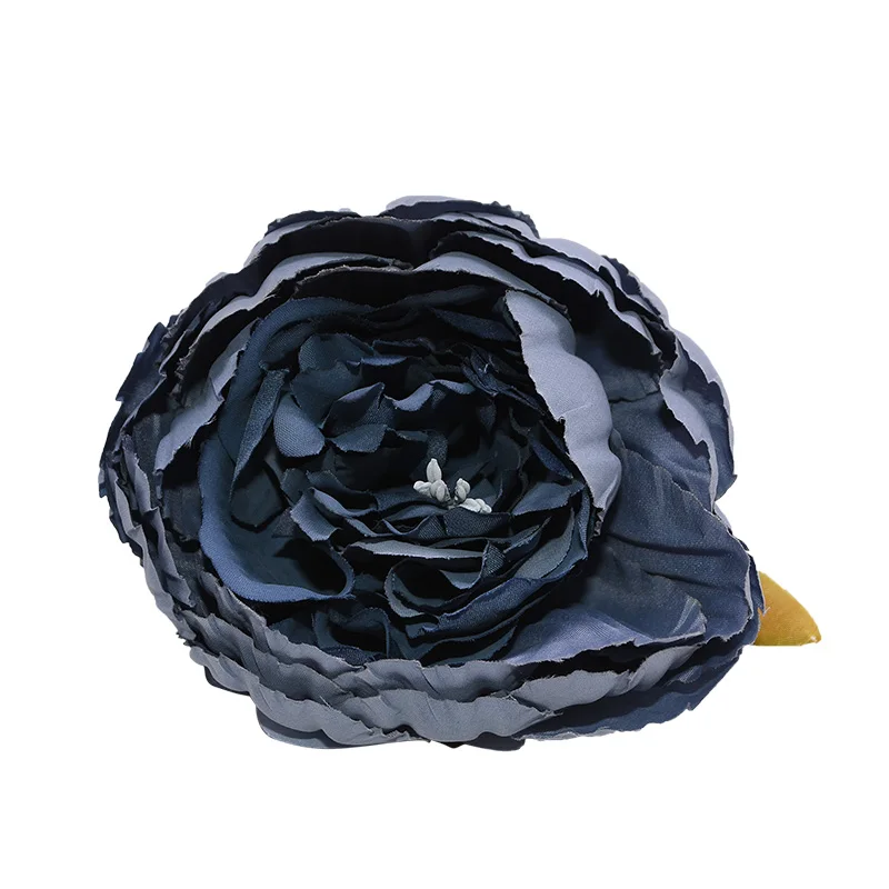 FH19 1pc 8cm Big Artificial Peony Flower Heads DIY Silk Flower Head for Wedding Home Party Decoration Flowers Fake Flower - Цвет: FH19