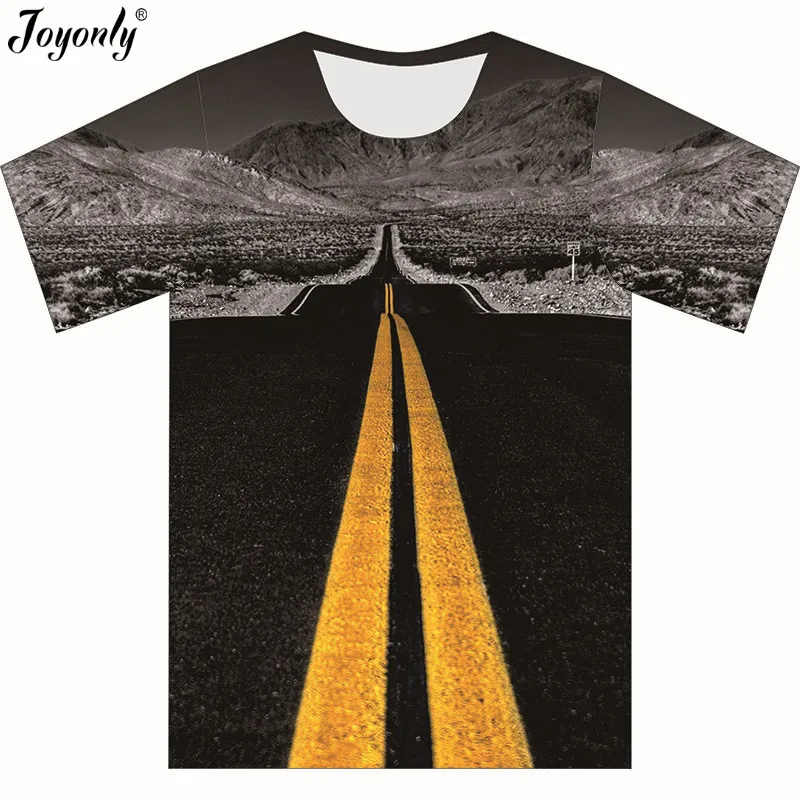 

Joyonly Kids T-Shirt Children Summer Short Sleeve T-Shirts For Boys Girls Clothes Baby Boy T Shirt Road Forest Print 3D Tops Tee