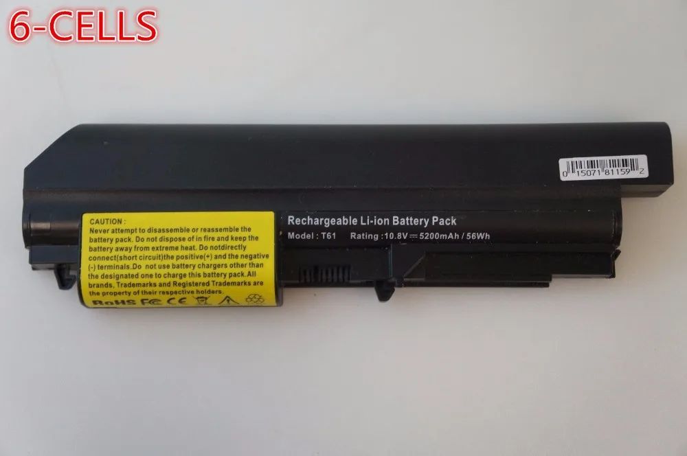 Для IBM ThinkPad R400 T400 R61 R61i T61 T61p 14 дюймовый широкий ноутбук батарея 41U3196 41U3198