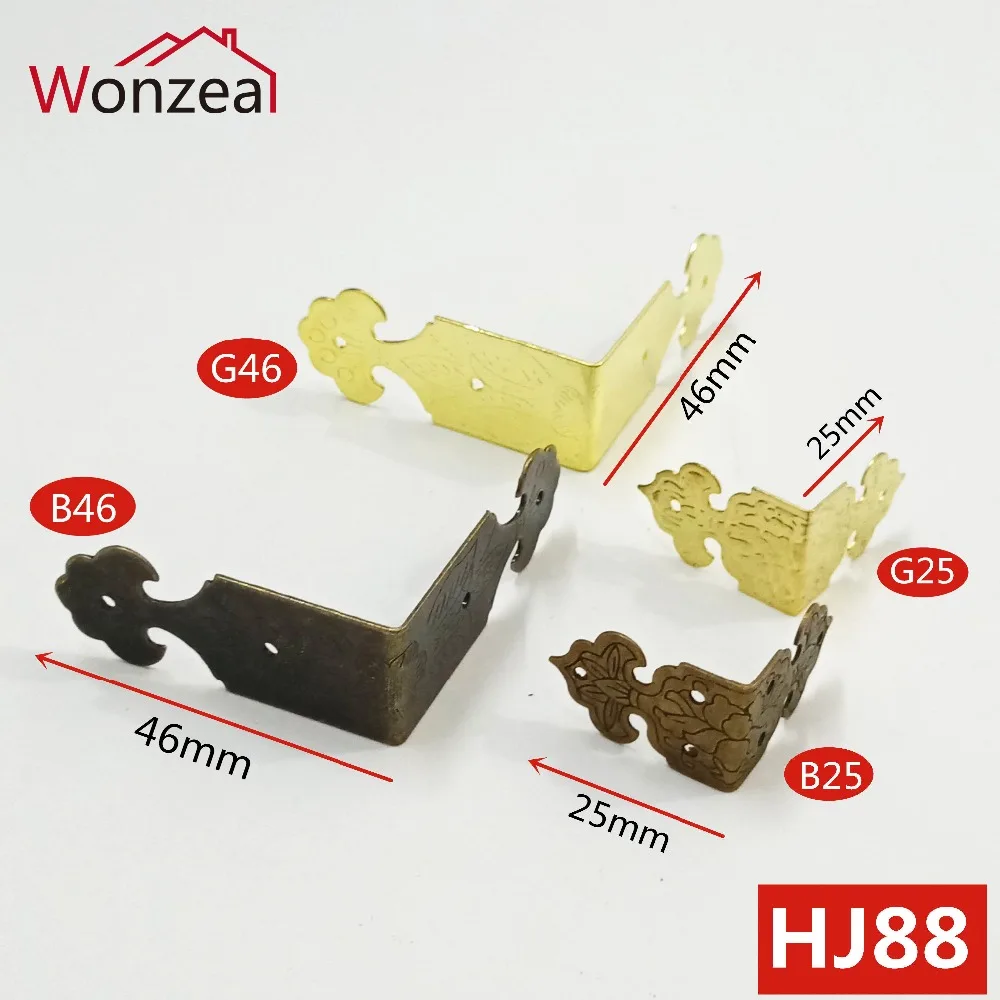 

12pcs Antique Box Corner Protector Vintage Jewelry Wooden Box Decorative Protectors Case Feet Leg Furniture Hardware Accessories