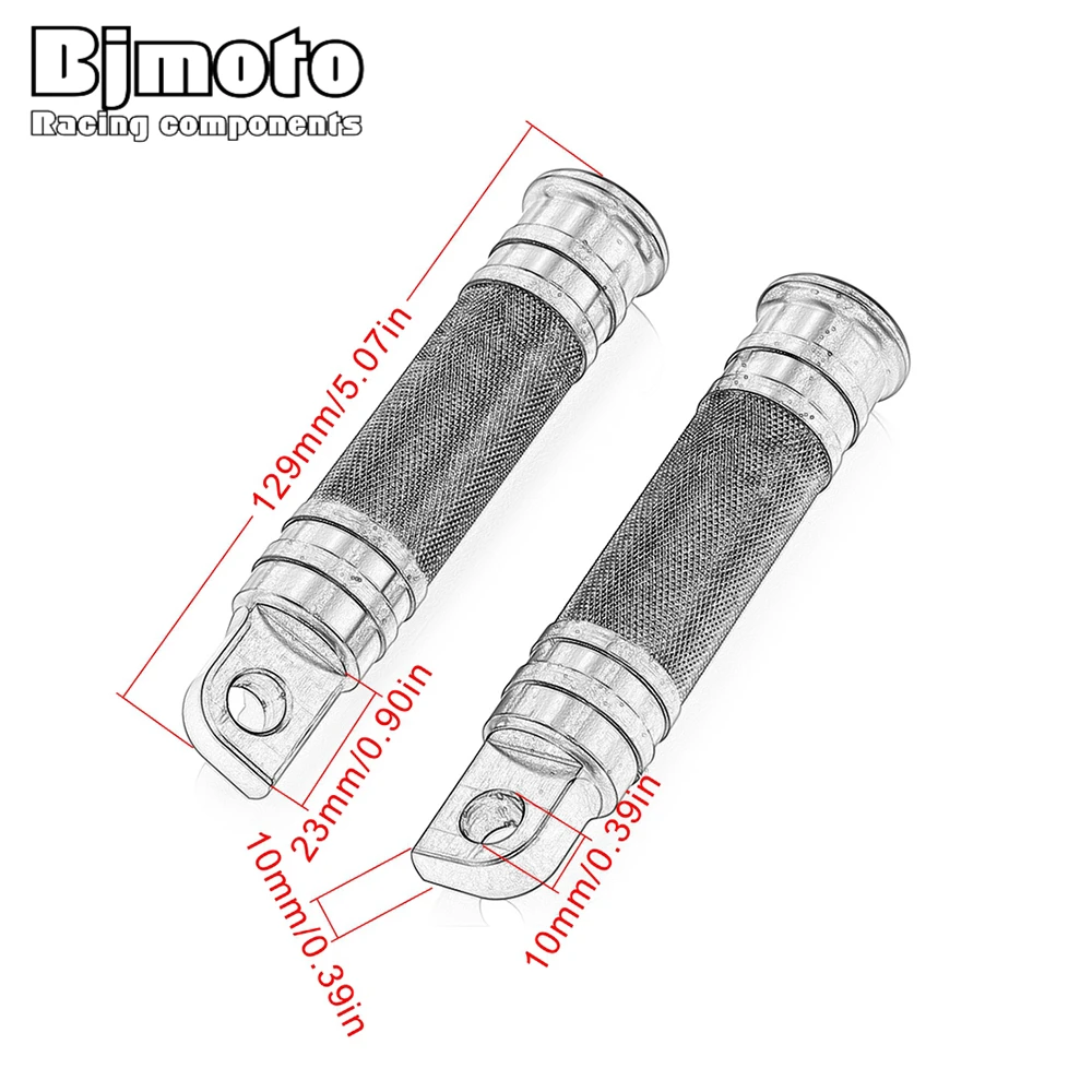 

BJMOTO Motocross CNC Foot Peg Foot Rests Foot Pegs Pedals For Harley Davidson Touring Sportster 883 Softail Dyna Low Rider