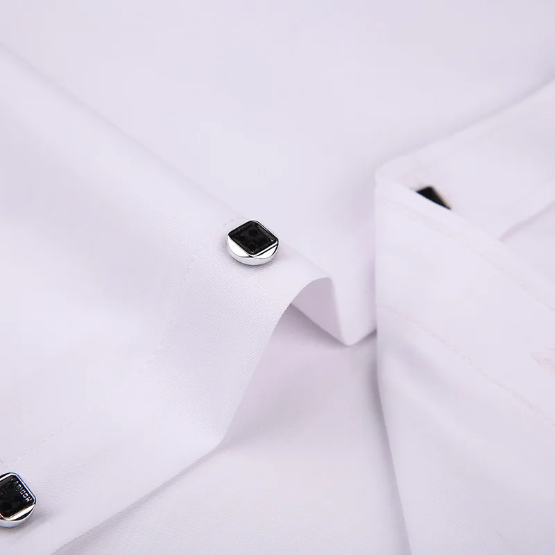 Рубашка мужская с длинными рукавами повседневная сорочка Slim Fit в деловом стиле на