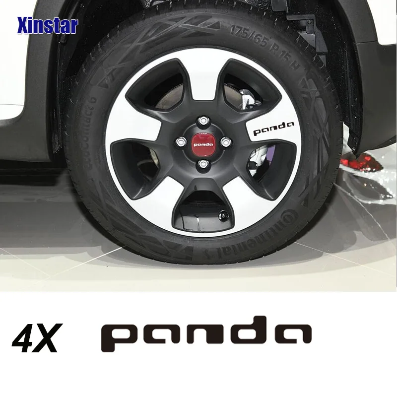 4 шт. наклейки на автомобильные колеса для Fiat Panda