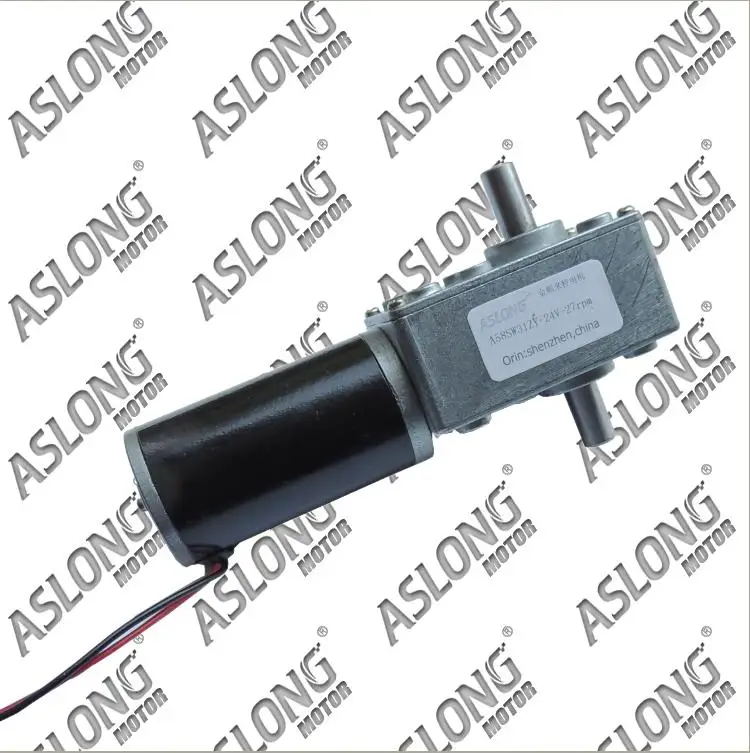 

ASLONG A58SW31ZYS double worm gear motor output shaft gear motors