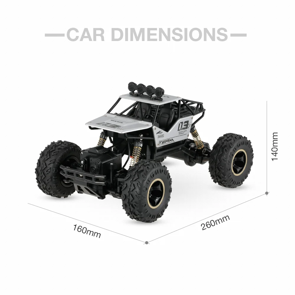 Goolrc мини Радиоуправляемый автомобиль 1/16 2 4G 6288A алюминиевый сплав металлический